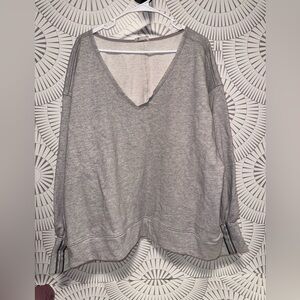 Intimately Free People NWT Women’s Going For It Pullover - Heather Grey Combo XL